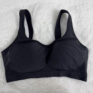 Truekind Daily Comfort Wireless Shaper‎ Bra in Black Size L Large Style 10022